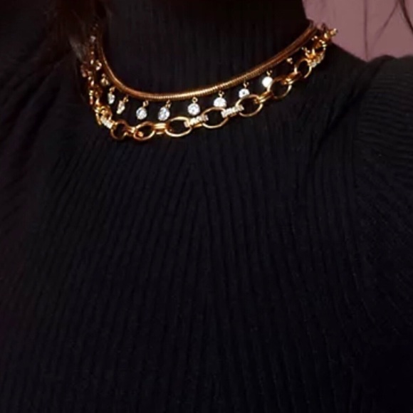𝅺nwt ANTHROPOLOGIE Bethanie Choker Necklace - Picture 1 of 8